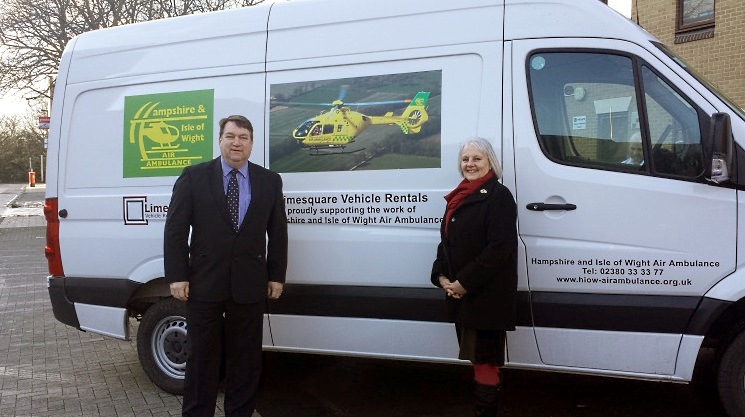 Limesquare supporting the Hampshire and Isle of Wight Air Ambulance